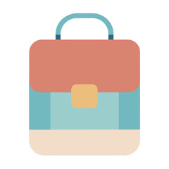 Futuristic simple baby school bag rounded edges.