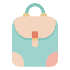 Modern geometric baby school bag vector design.