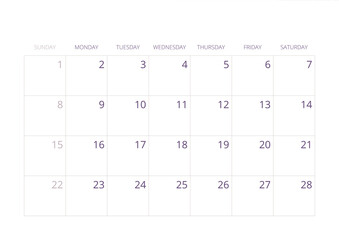 2026 Wall Calendar Cream Purple Aesthetic Floral Watercolor Illustration Year 2026 Wall Calendar