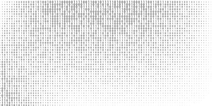 Abstract digital background with ones and zeros. Vector graphic pattern with binary code