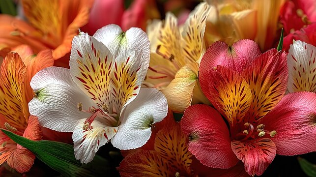 Top-down white blank paper mockup ringed by vibrant rainbow blooms, ultra-sharp macro stock quality, perfect for brand VI mock-up, invitation preview, e-commerce graphic template