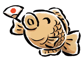 ゆるくてかわいいたい焼きのキャラクター