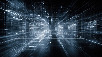 Digital data streaming through abstract technology network grid