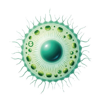 Detailed image of euglena organism 