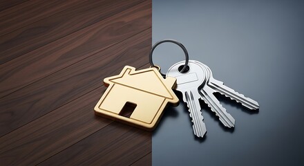 Unlock your dreams with these symbolic keys and golden house charm representing homeownership and the journey to finding your perfect place