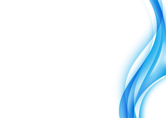 DYNAMIC BLUE AND WHITE WAVE DIGITAL ABSTRACT BACKGROUND