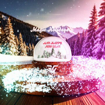 Christmas Snowglobe Greeting Logo Reveal Square Animation