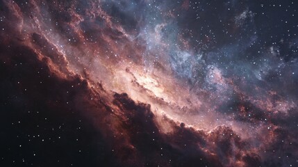 Explore vibrant nebula and distant galaxies in a seamless virtual video journey through the wonders of outer space