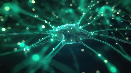 Digital neuron connecting and transmitting information in network