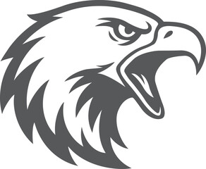 Fierce Eagle Head Mascot Logo
