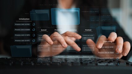 Task management workflow dashboard visualizing to-do lists, ongoing tasks, review status, and completed items to support productivity and project tracking Marrow