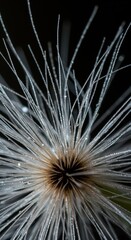 Extreme close-up of natural fibers showing tiny bristles and soft texture. Focus on the delicate, fine growth patterns of the wild plant ,fuzzy ,detail ,flora