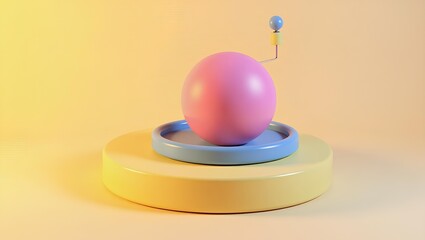 graphic design 3D render of a low-poly game asset