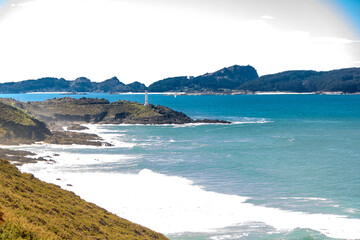 the path to Cabo Home Lighthouse in Cangas