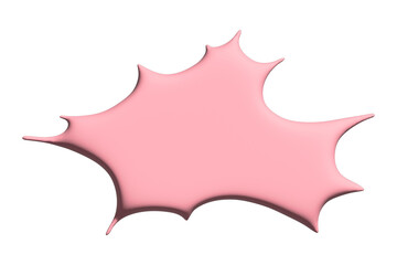 3d speech bubble Blank empty message box Textbox frame for banners, price tags, stickers, design