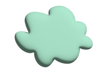 3d speech bubble Blank empty message box Textbox frame for banners, price tags, stickers, design