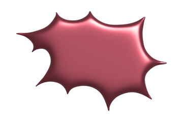 3d speech bubble Blank empty message box Textbox frame for banners, price tags, stickers, design