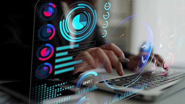 High-tech global network connection interface showing worldwide digital communication, data exchange, and internet connectivity. Global connection, data interaction, and worldwide communication. Thunk - Powered by Adobe