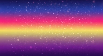 A colorful gradient background with a pink, purple, and yellow gradient, featuring a starry sky with a few stars and a few clouds.