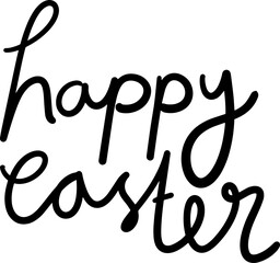 line art illustration for easter decoration