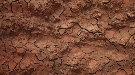 Close-up view of cracked dry earth showcasing deep fissures and parched soil texture under natural sunlight.