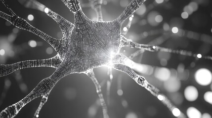 Digital neuron connecting and transmitting information in network