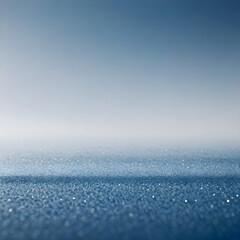 Obraz premium minimalist blue ocean horizon with soft atmospheric gradient