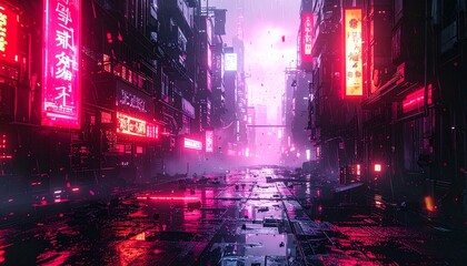 Cyberpunk-style loop with broken visuals, glitch textures, analog interference, 