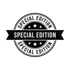Obraz premium Circular stamp featuring the words special edition