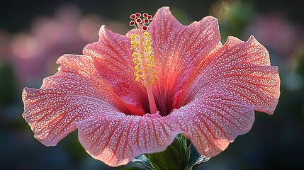 close up of a flower center