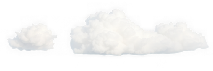 Fluffy white clouds floating in the sky on a sunny day.