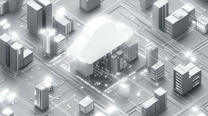 Smart city managing cloud computing data network infrastructure