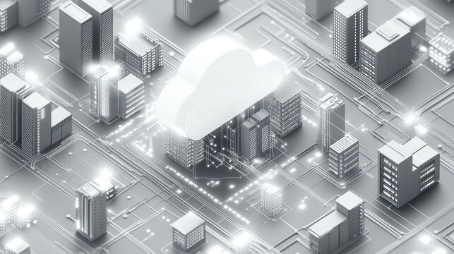 Smart city managing cloud computing data network infrastructure