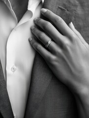 picture of man and woman with wedding ring no logos no brands ar 34