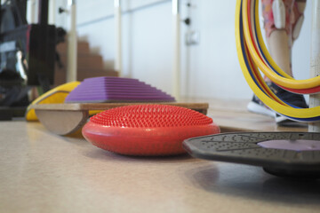 Exercise equipment for balance training in a gym setting