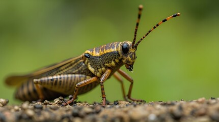 grasshoppers that are large in size and distinctive in color