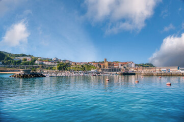 Fototapeta premium Guetaria is a municipality and town in the province of Guipúzcoa, in the autonomous community of the Basque Country, Spain.