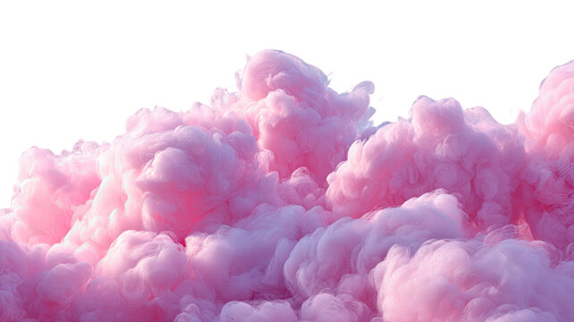 Pink watercolor clouds and smoke create a light abstract sky background texture
