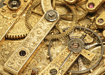 Macro of old Watch workings