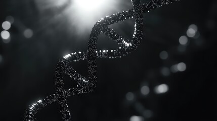 Dna helix structure representing science and genetic research