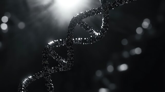 Dna helix structure representing science and genetic research