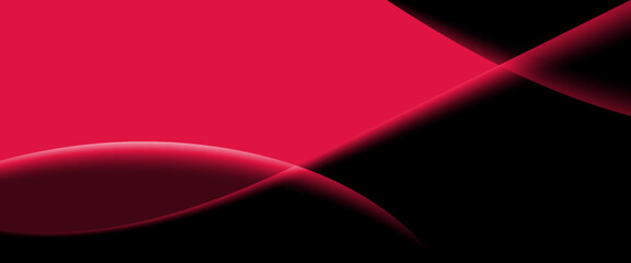 Red color abstract background illustration, copy space banner.