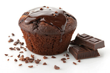 Chocolate Chip Muffin with Crumbs