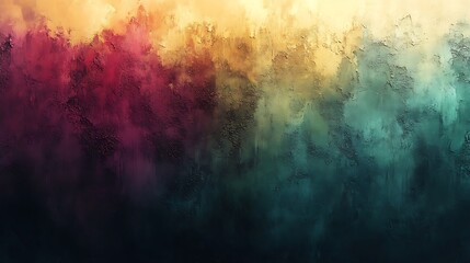 Fototapeta premium Abstract watercolor texture with vibrant pink yellow and teal colors