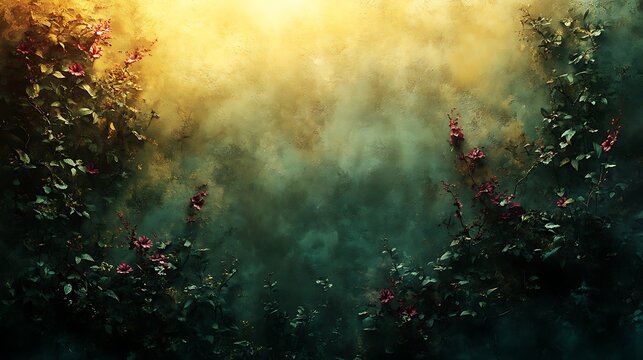 Sunlight filtering through dense forest canopy creating a mystical atmosphere