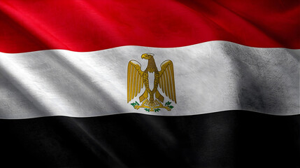 Waving Egypt Flag