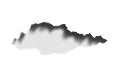 Ripped paper hole with transparent background great for placing product item