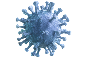 Coronavirus cell pathogen dangerous mers cov virus sars covid-19 on transparent background