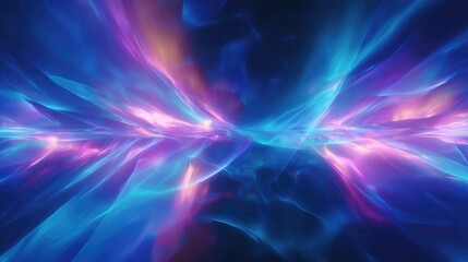 Abstract energetic light forms creating vibrant glowing plasma