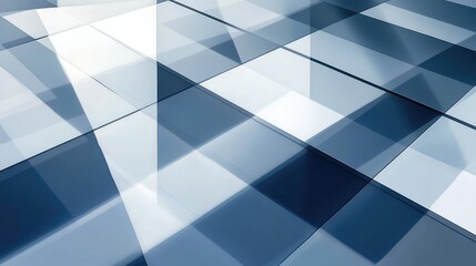 Abstract geometric blue glass pattern background